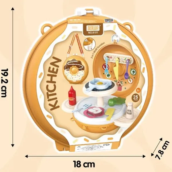 2-in-1 Cooking Playset Carry Case
