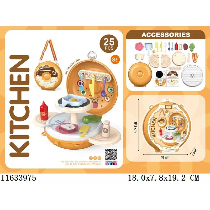 2-in-1 Cooking Playset Carry Case