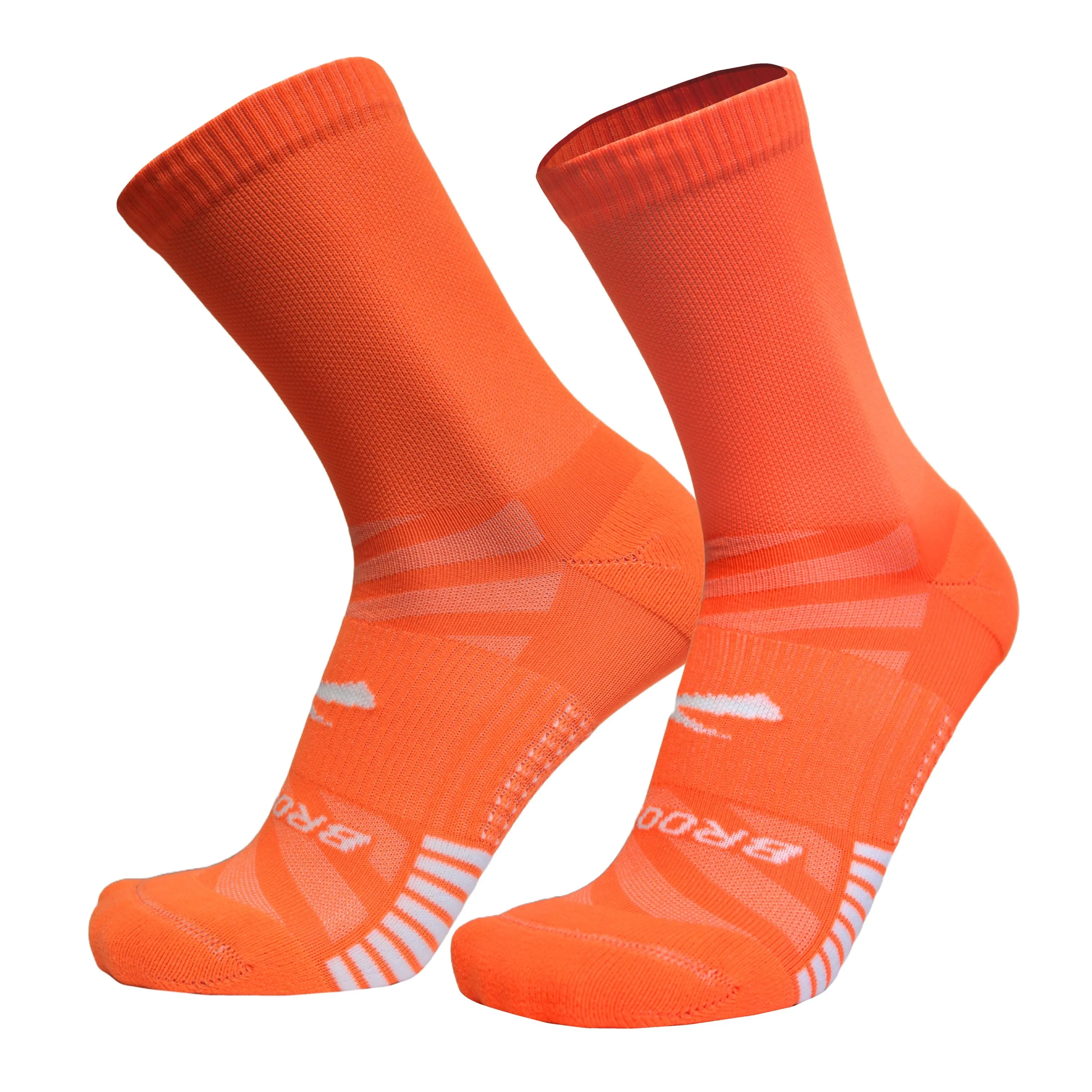 Brooks | Ghost Lite Crew Sock | Unisex | Fluoro Flash