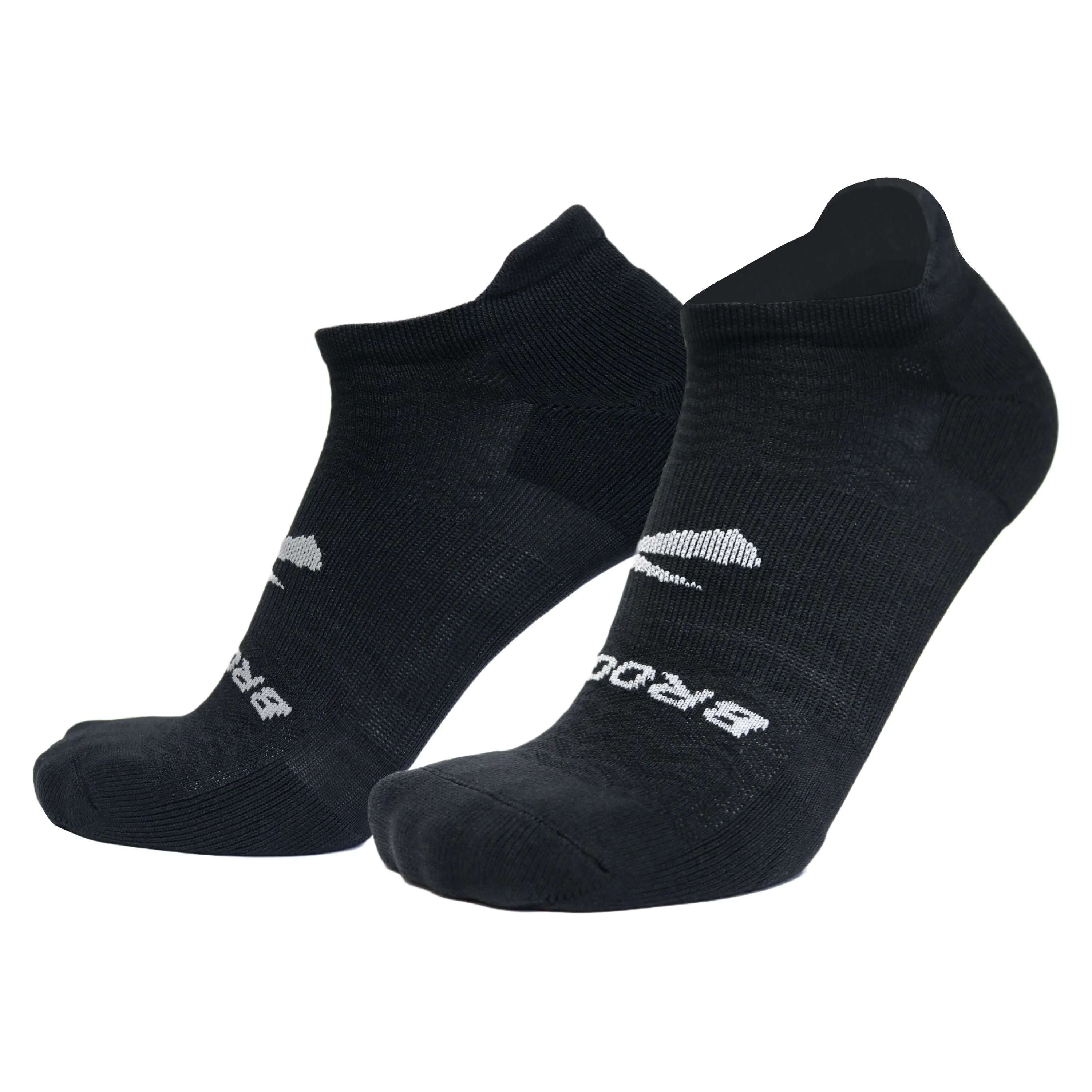 Brooks | Run-In No Show Sock 3-Pack | Unisex | Black