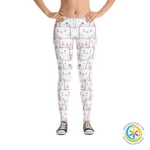 Cute Peek A Boo Cats Full Length Leggings