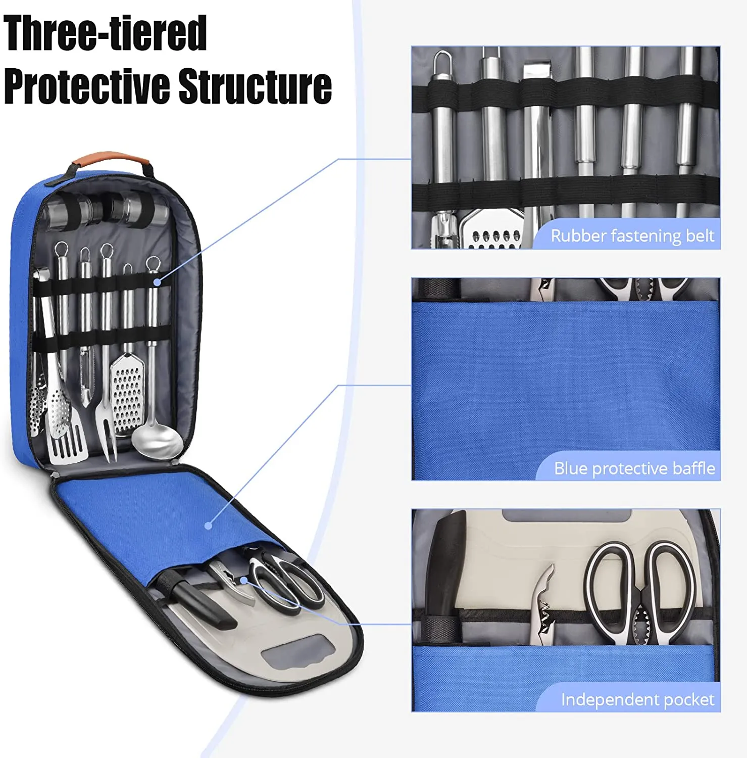 Extremus Camping Cooking Utensils Set 13/27 Pcs - Travel Organizer Grill Accessories Portable Compact Gear for Backpacking BBQ Camping Hiking Travel Cookware Kit，Camping Gifts for Men