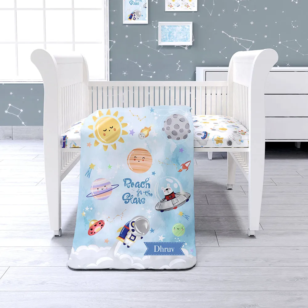 Fancy Fluff 7 Pc Organic Baby Cot Bedding Set -  Nova
