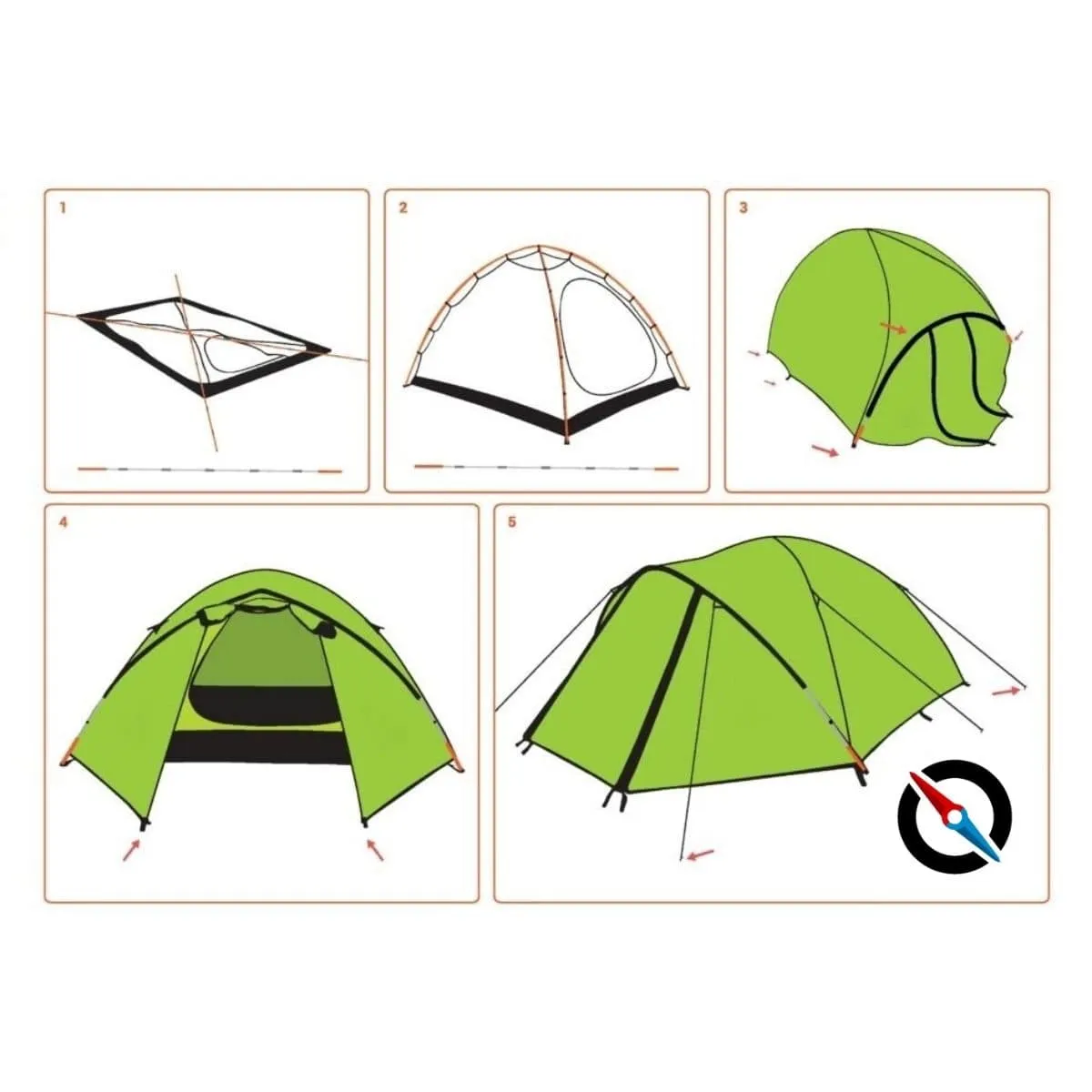 Gecko 3  Camping Tent v2.0 - 3 Person Camping Tent