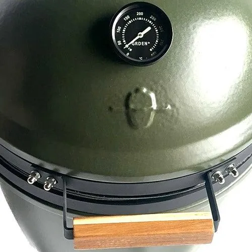 Grden Olive Green Explorer Junior Kamado BBQ with Stand