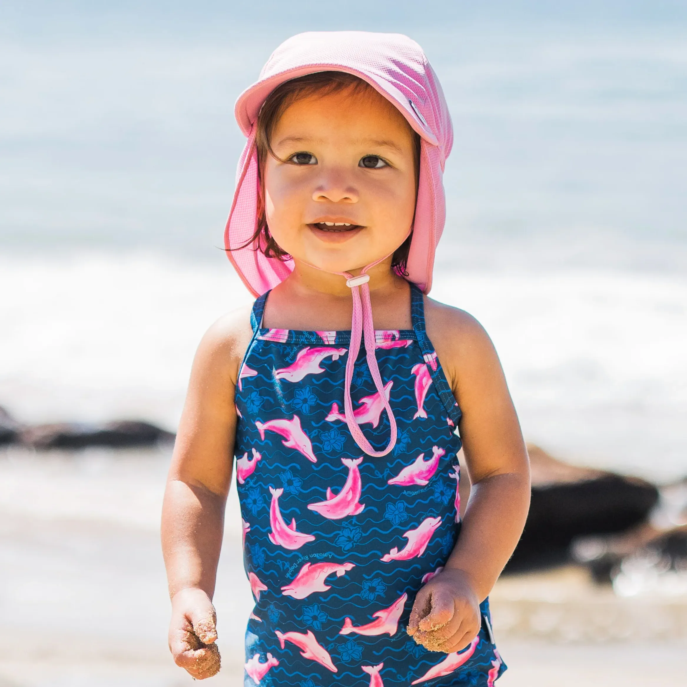 Green Sprouts UPF 50  Breathable Eco Flap Hat
