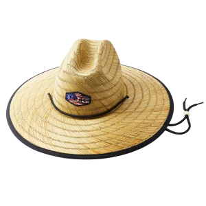 Huk America Patch Straw Hat Americana