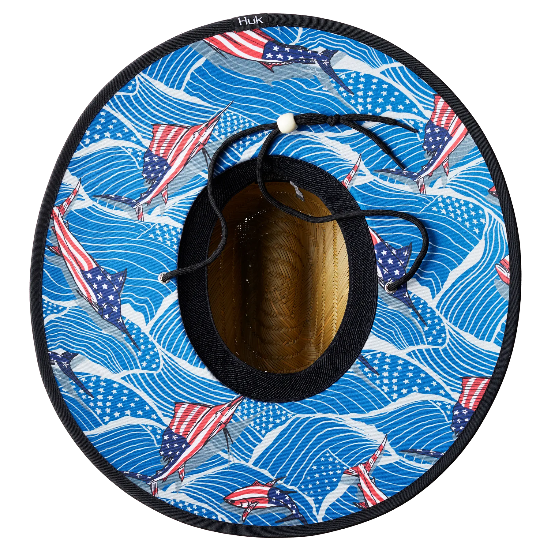 Huk America Patch Straw Hat Americana