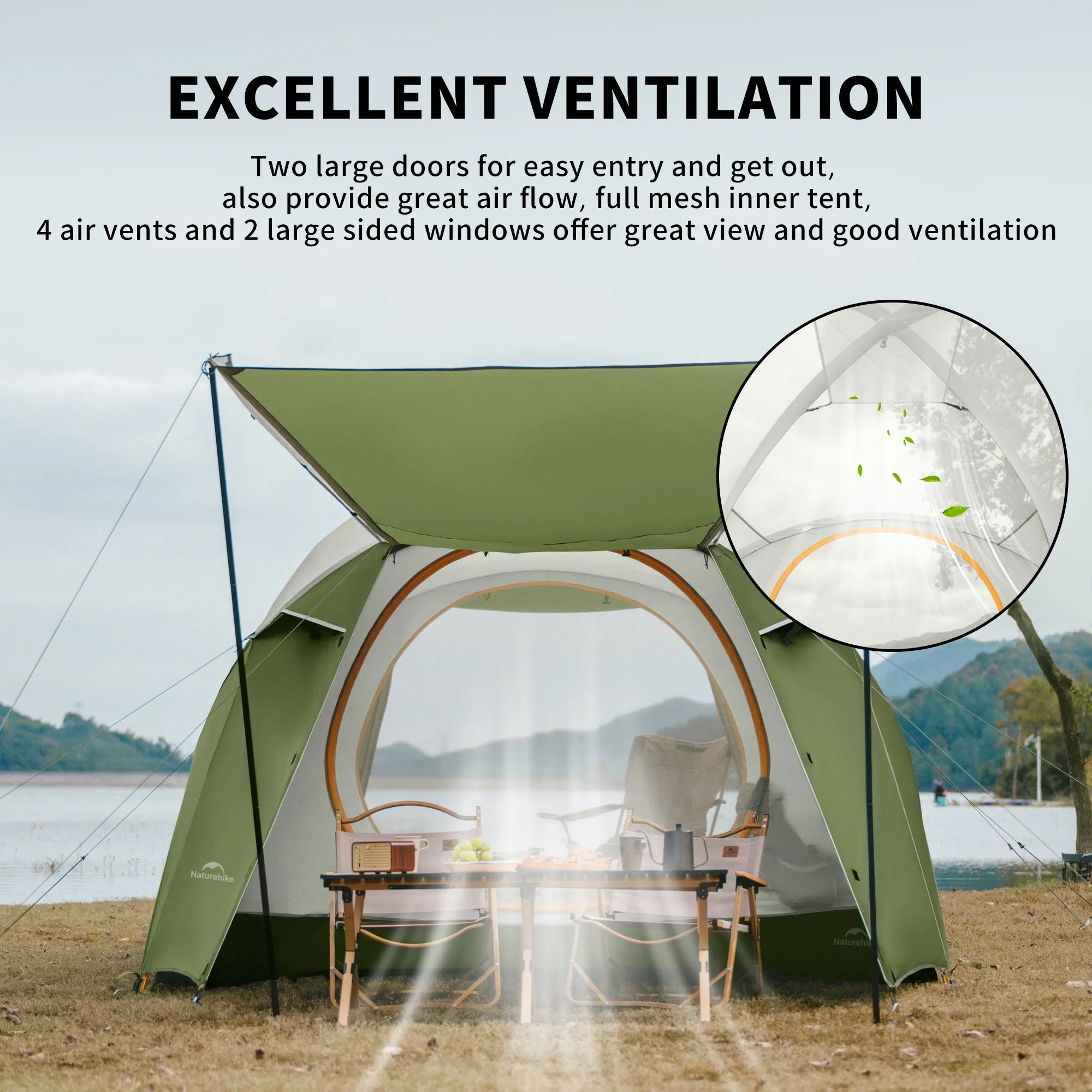 KOTA 4 Person Camping Tent