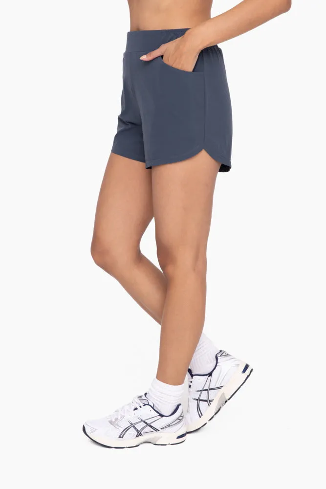 Mono B Around Town Women's Athleisure Shorts - Midnight
