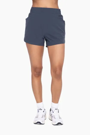 Mono B Around Town Women's Athleisure Shorts - Midnight