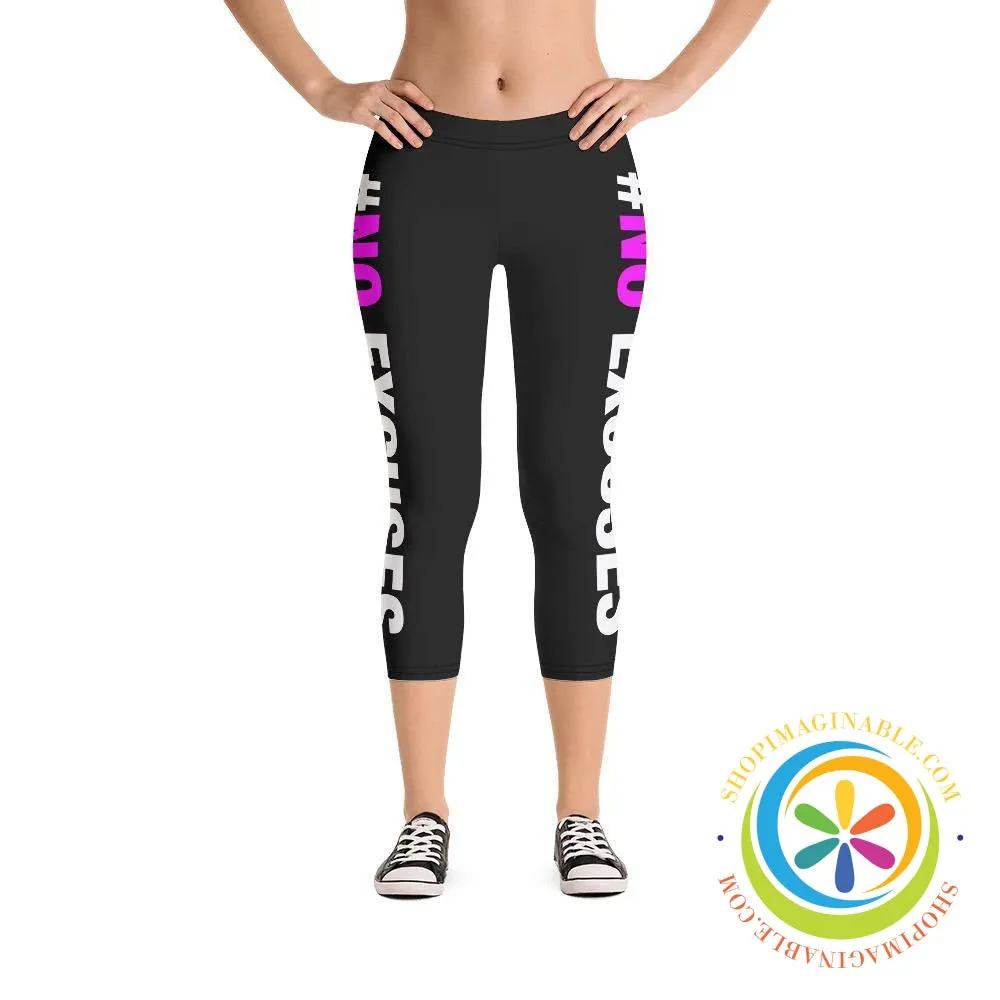 #NO EXCUSES Capri Cropped Leggings