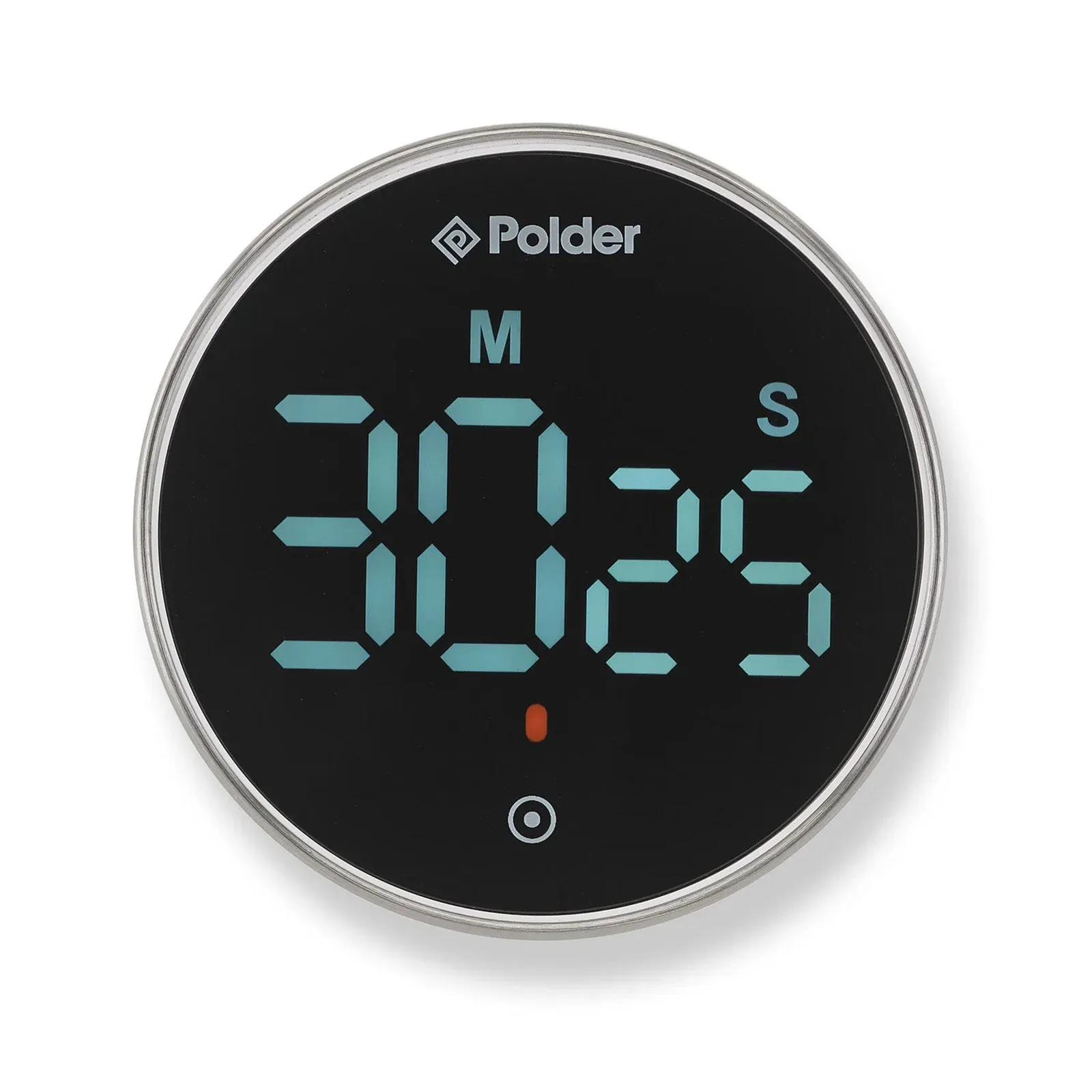 Polder Twist Digital Kitchen Timer with Extra Large Display and 100 Minute Countdown, Black