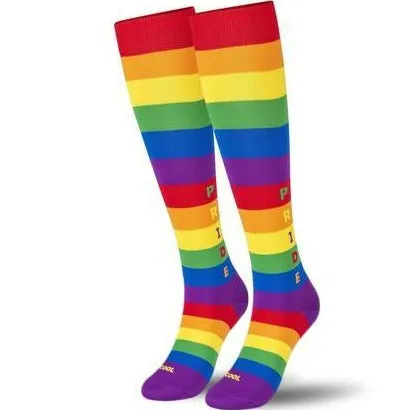 Rainbow Pride Compression Women's Knee High Sock