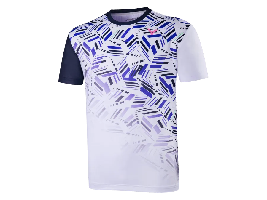 Victor T-25001TD A Men's Dry Fit Sports T-Shirt (White)