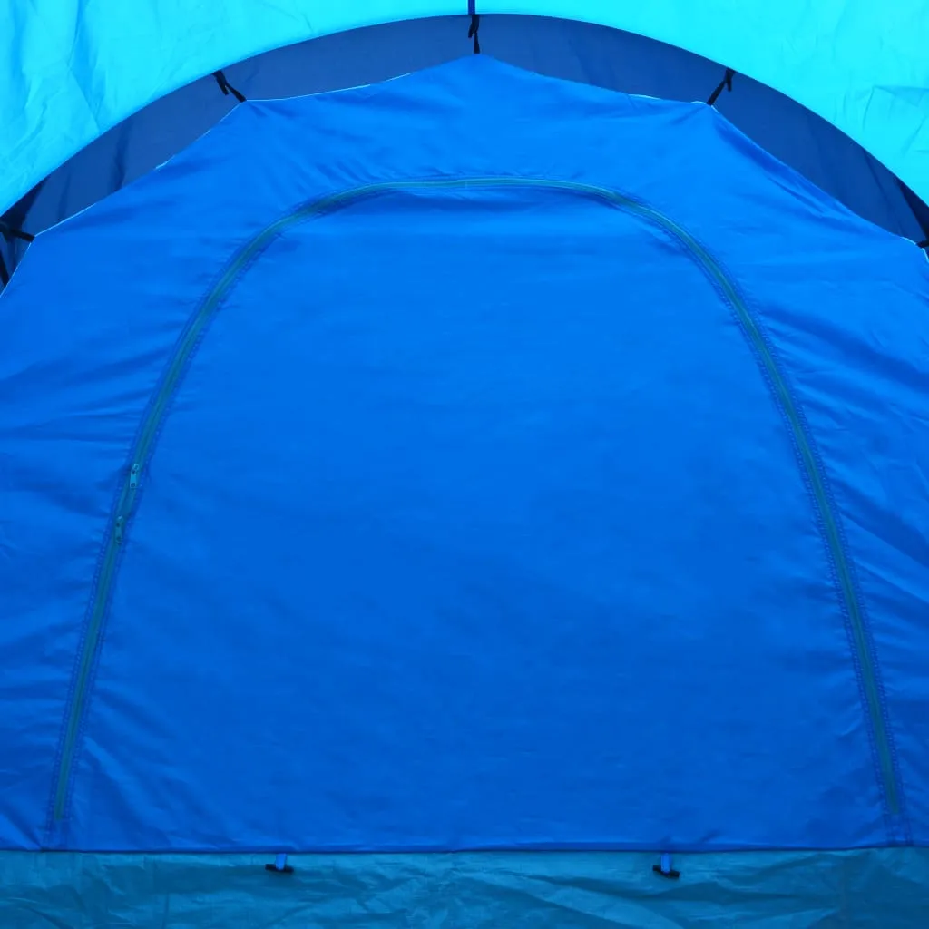 vidaXL Camping Tent Fabric 9 Persons Dark Blue and Blue - Spacious and Comfortable
