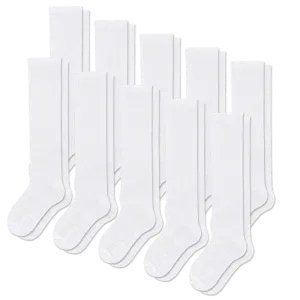 White Compression Socks Bundle 10-Pack