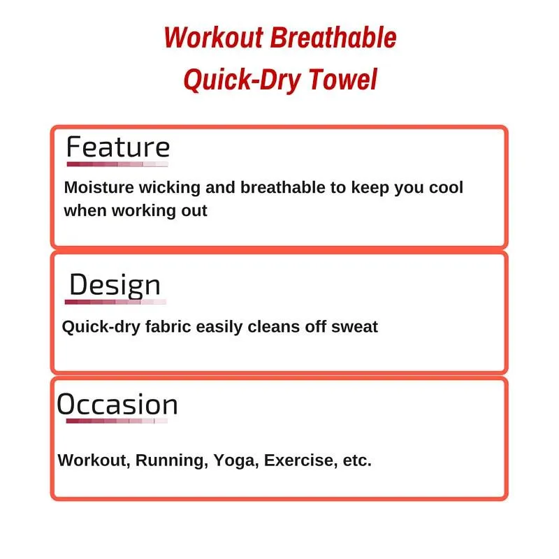 Workout Breathable Quick-Dry Towel