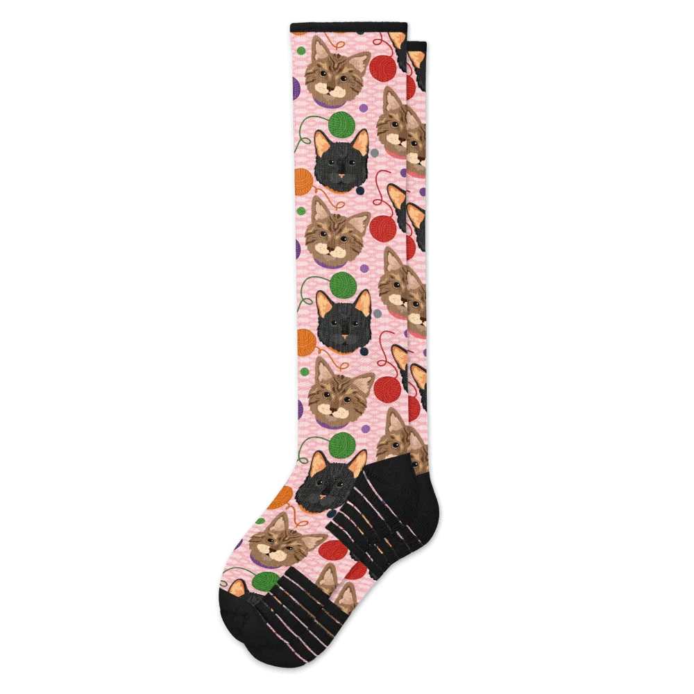 Yarn Cats Compression Socks